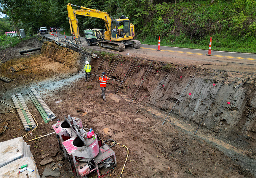 WVDOH Over 100 Slide Repairs Completed Across West Virginia in 2023 and Over 50 Scheduled